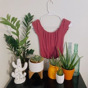 Forever 21 Purple Crop Top